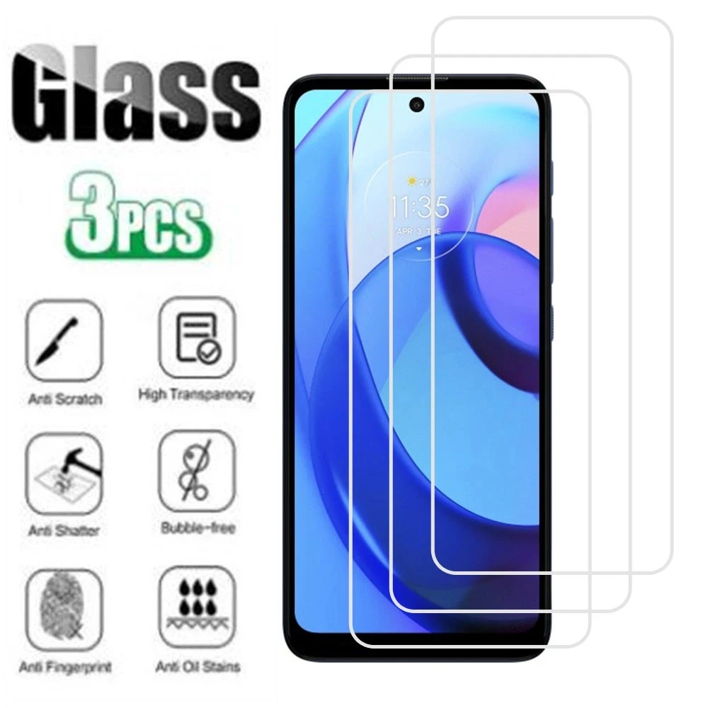 3PCS 9H Tempered Glass For MOTO G13 G22 G23 G30 G32 G42 G52 G60 G72 G73 G82 G100 G200 5G Glass Screen Protector