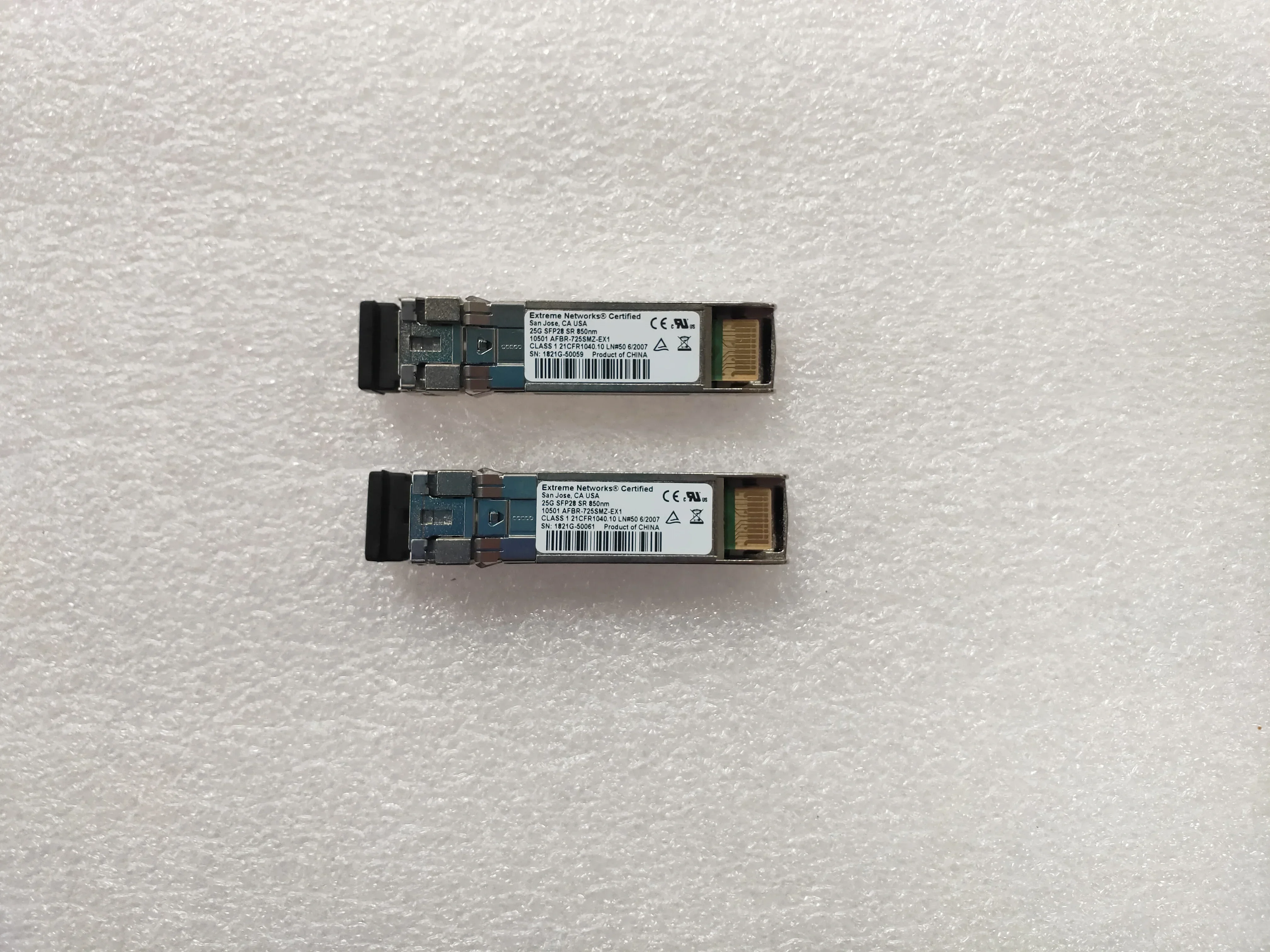 1PCS Original New Extreme Networks Optical Fiber Transceiver 25G SFP28 SR 850NM AFBR-725SMZ-EX1