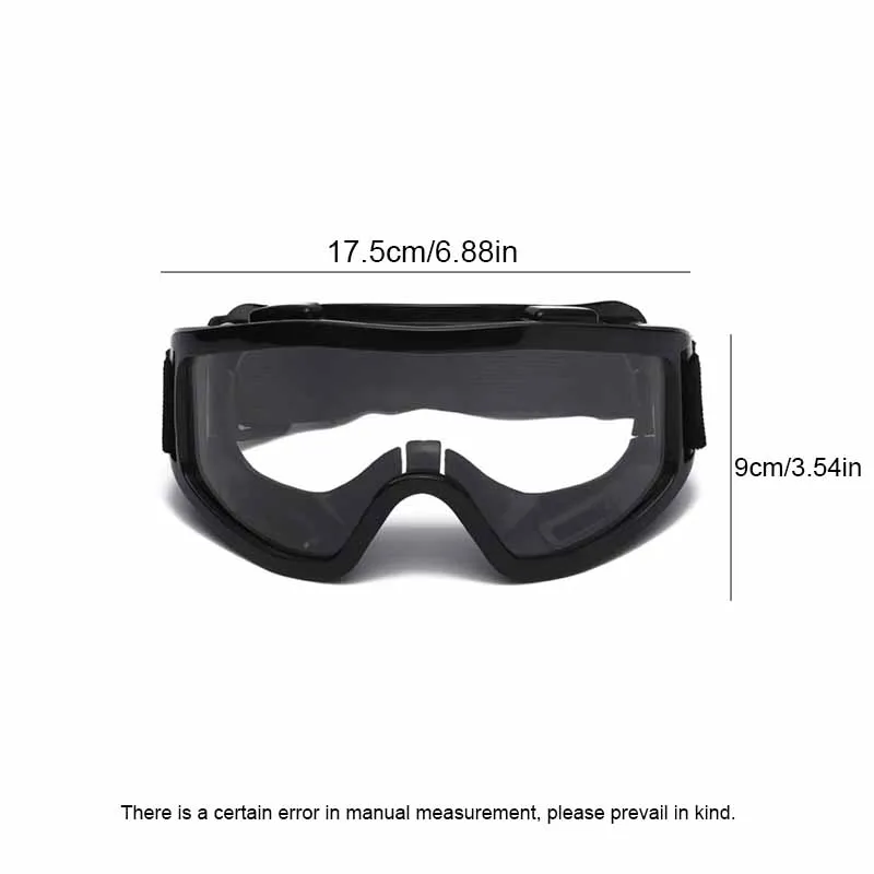Goggles Splashproof Dustproof Windproof Sandproof Anti-fog Transparent Riding Skiing Sports Glasses