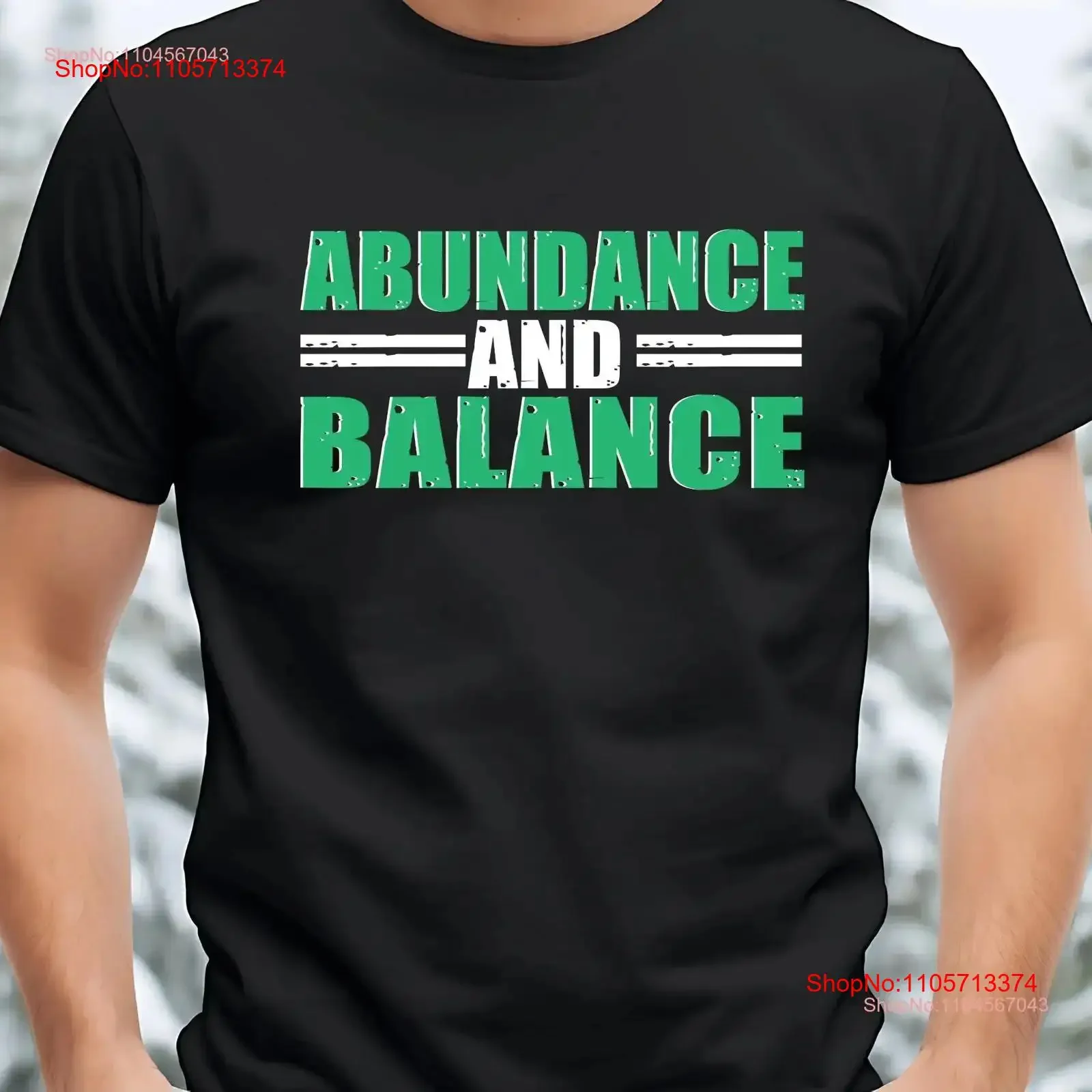 Abundance and Balance SVG T Shirt for Harmony Calm s Him Dad Ladies Gentlemen vintage Washed Unisex Soft Breathable Slightly