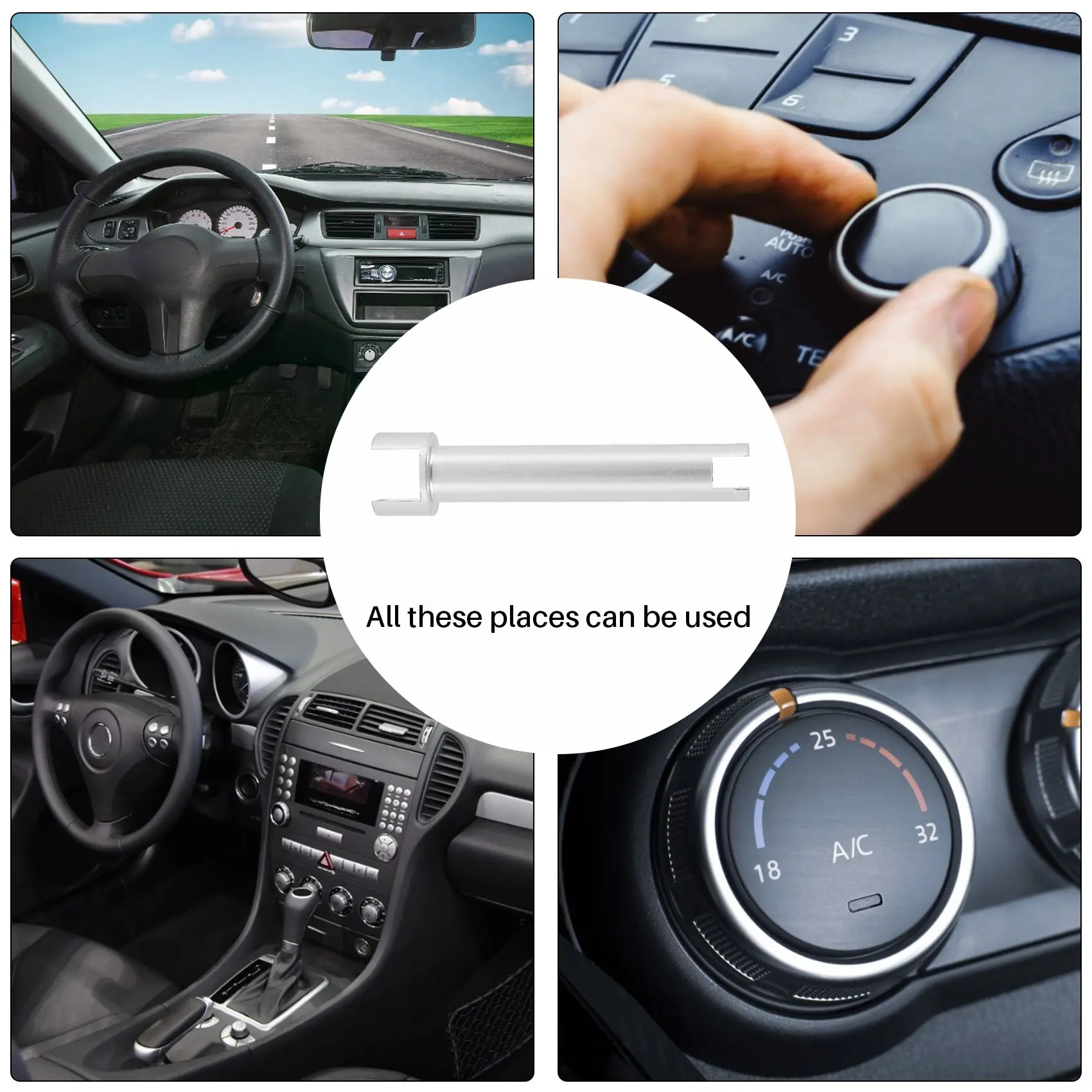 A09E-Knob القيادة تحكم طقم تصليح لمرسيدس بنز W204 X204 W212 W218 وحدة التحكم التبديل زر التمرير مقبض رمح
