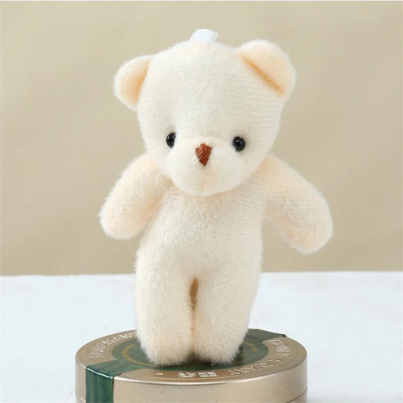 

New 1PCS 10CM Plush Stuffed Bear Plush Toy PP Cotton Stuffed Animal Cheap Hot Sale Small Pendant Holiday Gift HANDANWEIRAN