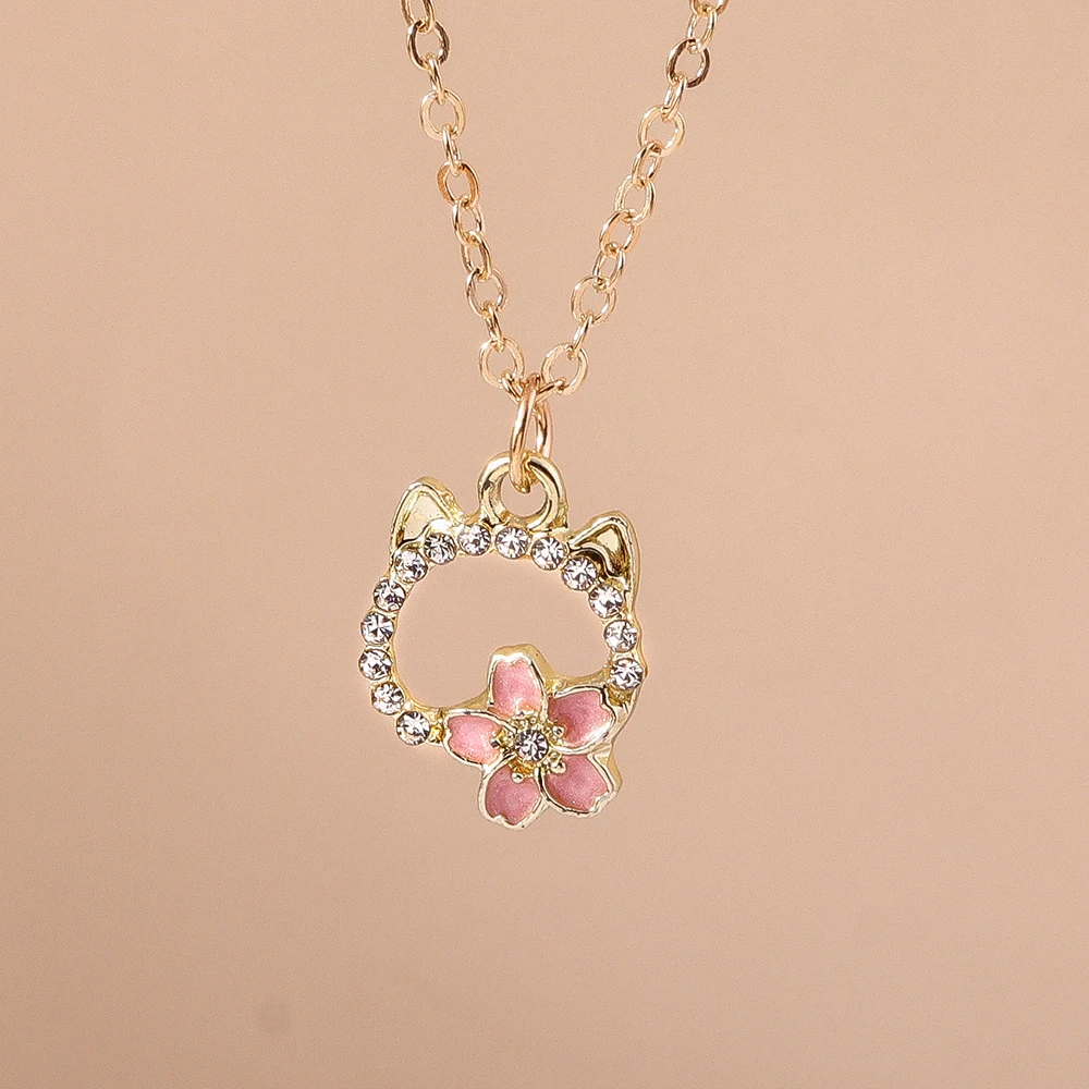 Aihua Neue Mode Trendy Y2k Kristall Rosa Zirkon Herz Anhänger Halskette Für Frauen Mädchen Süße Bowknot Halskette Partei Schmuck – Detail 16