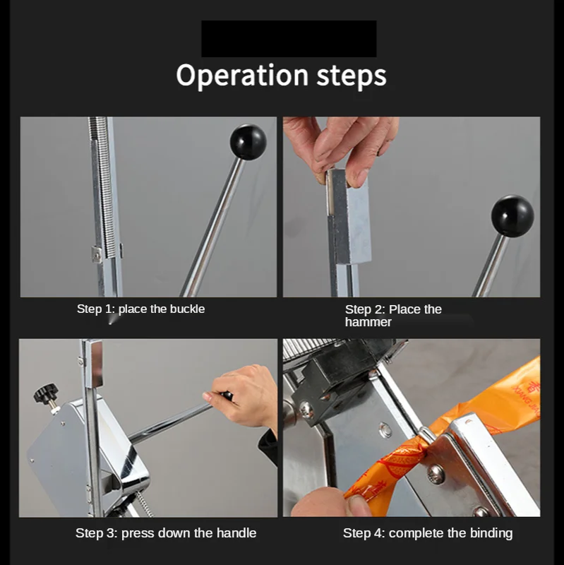 8844NEW لحم الخنزير السجق دوتر دليل ربط باكر السجق المقص U-شكل أكياس سوبر ماركت آلة التعبئة الغذاء البحر