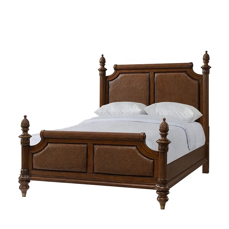 

*Wooden Bed Bedroom Furniture Set king Size Double Bed
