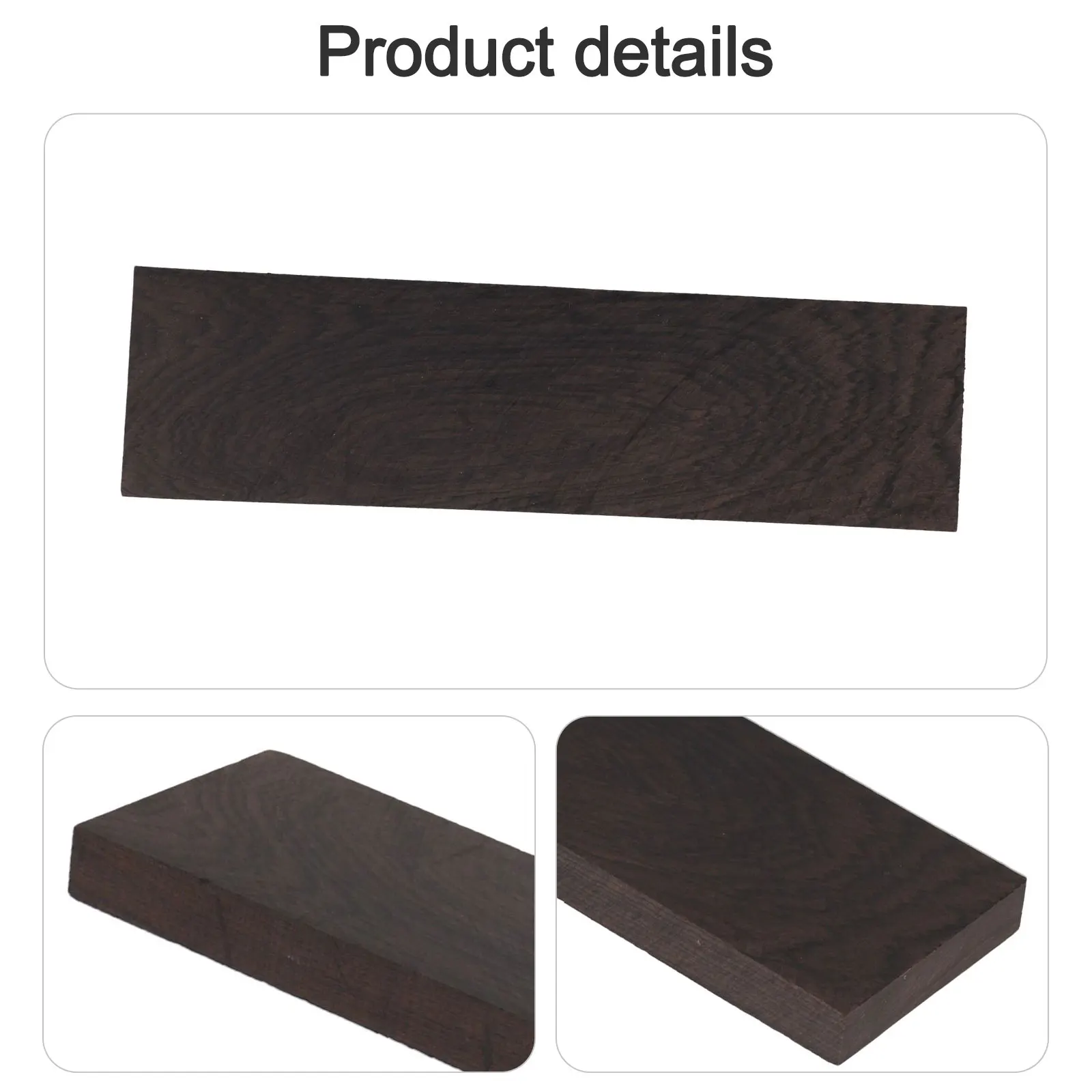 Crafting Material Ebony Lumber Musical Crafting Personalized Guitar Design High-Quality Ebony Wood Handle For Musical Expression