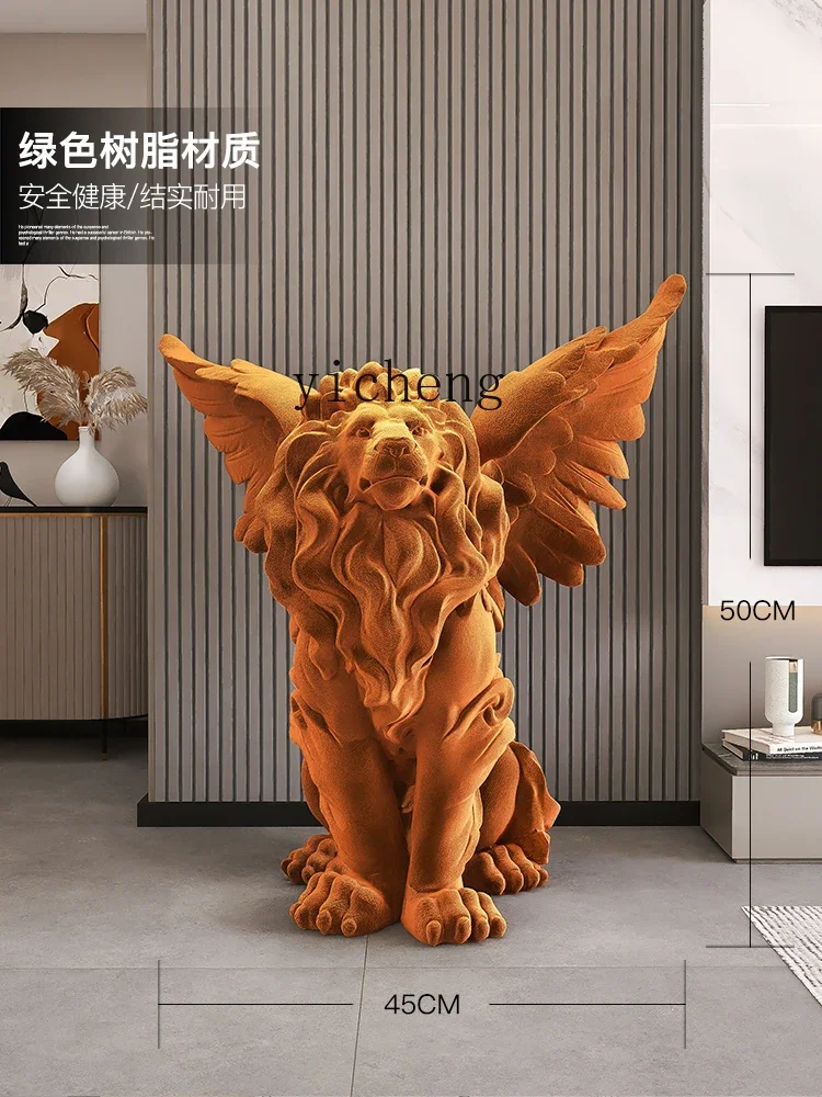 

4-13Living Room Floor Sculpture Lobby Exhibition Hall Entrance Sculpture Office Decoration