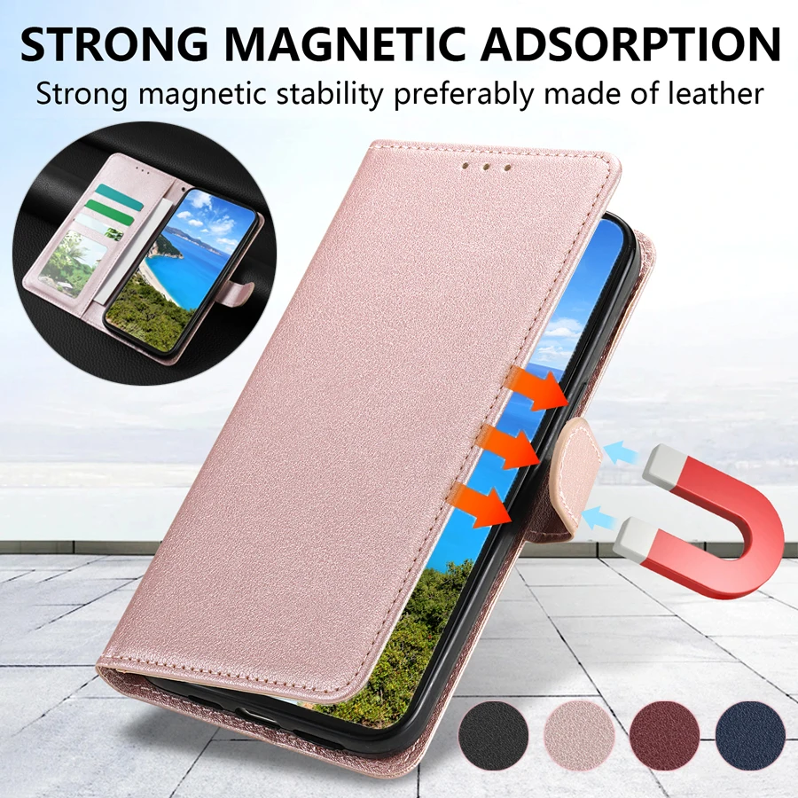 Wallet High-quality Card Slot Photo Frame Kickstand Magnetic Flip Leather Case For For Samsung Galaxy S26 FE A18 A27 A37 A57