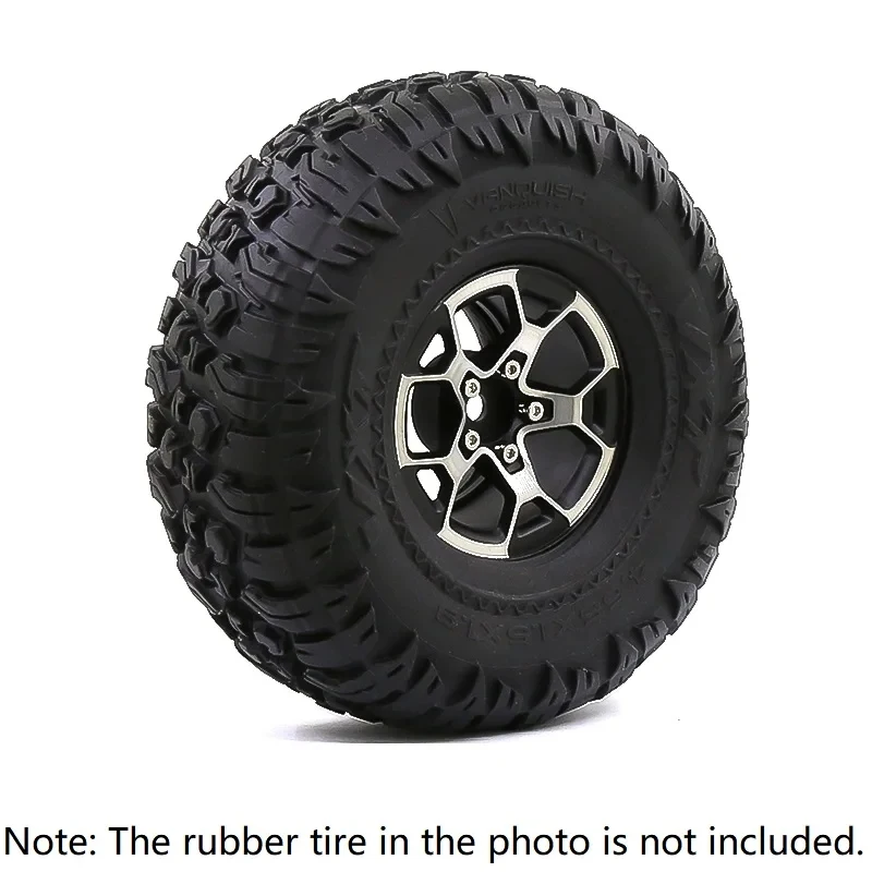 RapDuty-Moyeu de Jante Beadlock de 140 Pouces, pour Voiture 1.9 RC Inoler Axial SCX10 Traxxas TRtage RCversiD90 Redcat Gen8 MST, 4 Pièces, 1/10g/Pièce