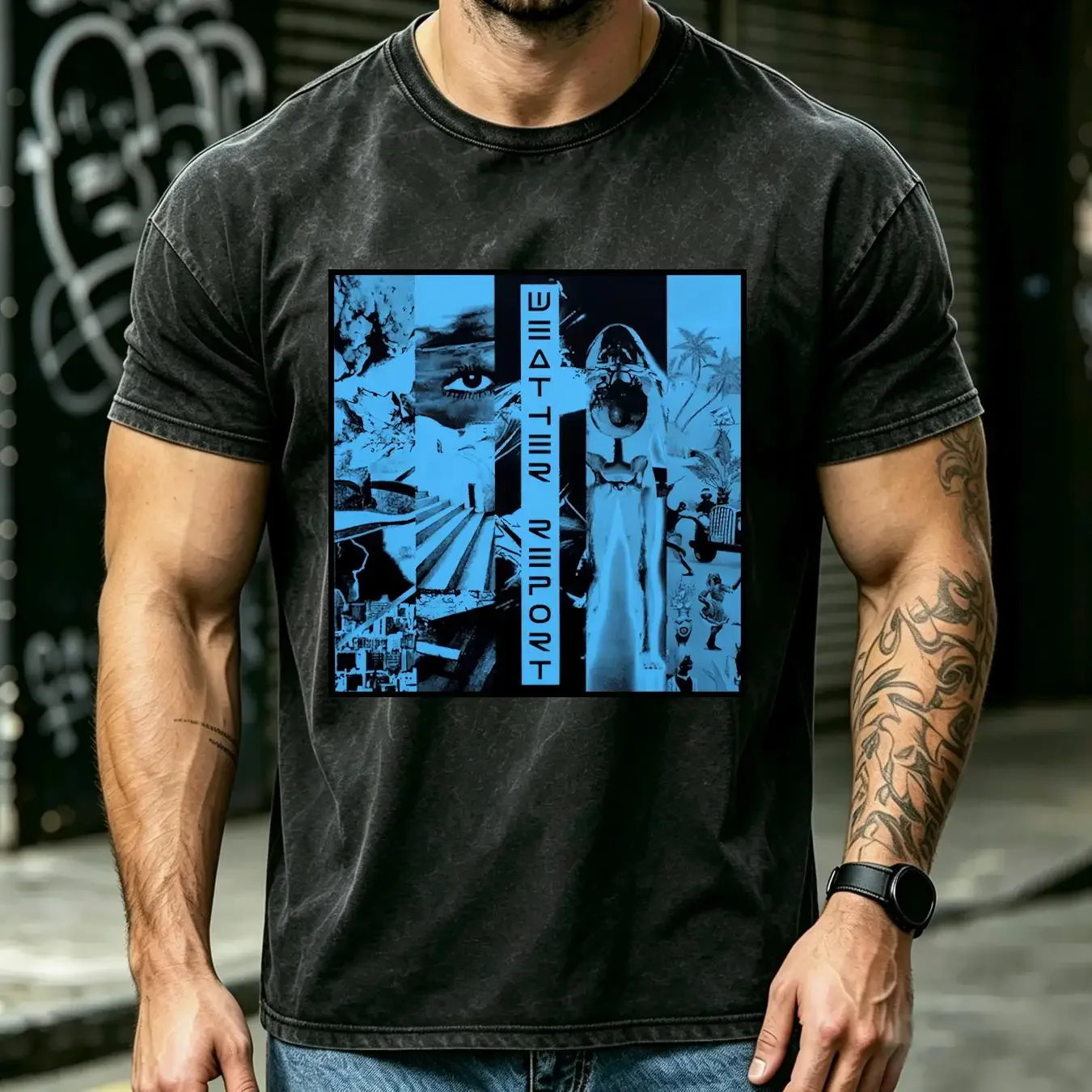 washed T Shirt Weather Report New Jaco Jazz Wayne long or short sleeves vintage Washed Comfortable Casual designer clothes