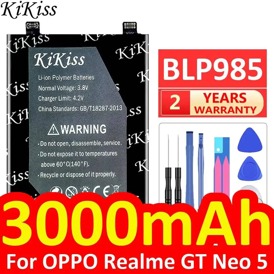 Reliable Replacement Mobile Phone Battery Power For Oppo Realme GT Neo 5 BLP985 3000Mah