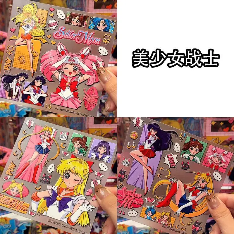 Sailor Moon jelly 3D 5D planner decoration stickers DIY journal camera tablet waterproof stickers, gift for friends - view 6