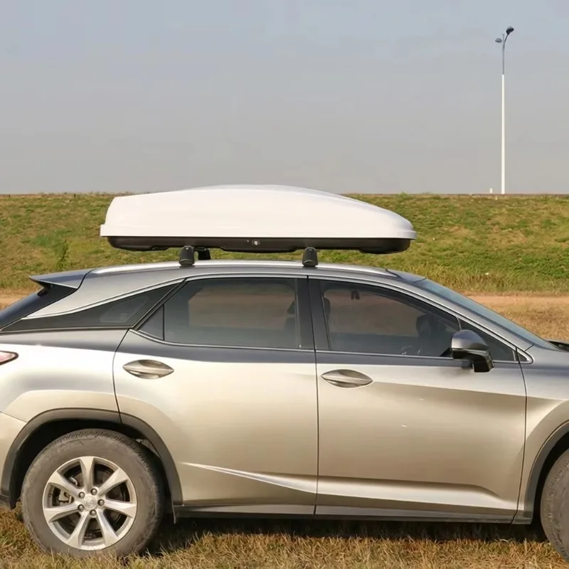 

4X4 Road Dual Side Opening Aerodynamic/Sporty Roof Top Cargo Box Heavy Duty ABS Universal SUV Roof Rack Storage