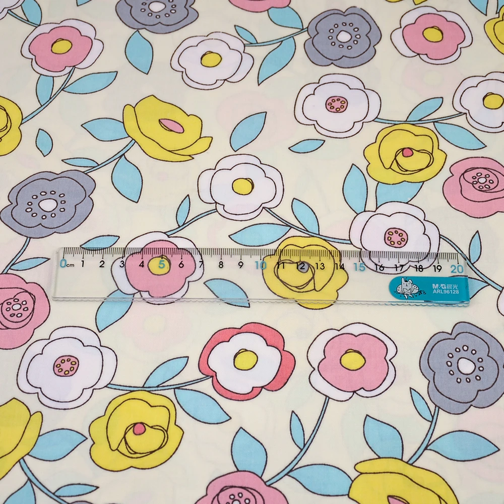 Booksew 20x25cm 100% Cotton Fabric Flowers Telas Ankara Patchwork Tissu DIY Quilts Hand Dye Cloth Sewing Cushion Home Textile