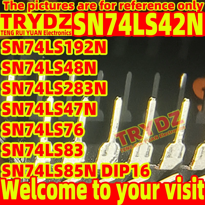 10pcs 100% New SN74LS42N SN74LS192N SN74LS48N SN74LS283N SN74LS47N SN74LS76 SN74LS83 SN74LS85N DIP16