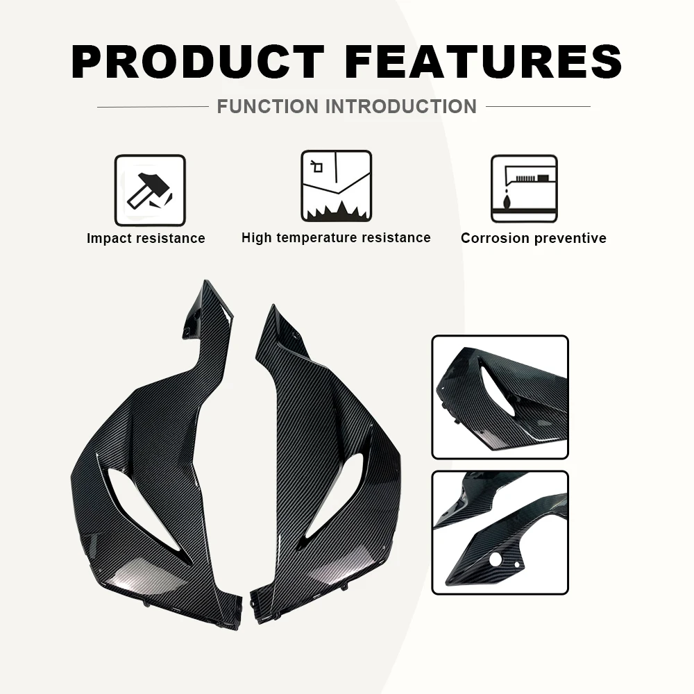 ZX6R Motorcycle Carbon Painted Side Lower Fairing Kit For KAWASSAKI ZX-6R 2019 2020 2021 2022 Motorcycle Accessories