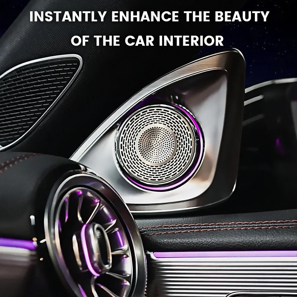 RGB color streamer For benz  CLA W118 C118 2019-2025 4D Rotating Tweeter Luminous Car Speaker Horn - view 3