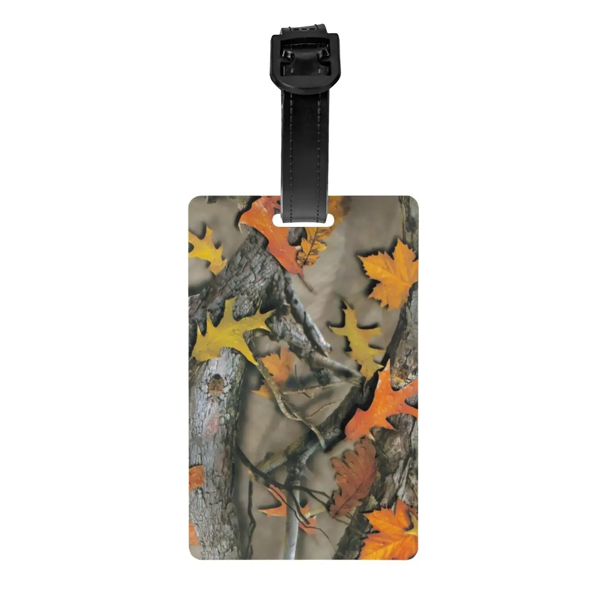 Custom Real Tree Camouflage Camo Pattern Luggage Tag Travel Bag Suitcase Privacy Cover ID Label