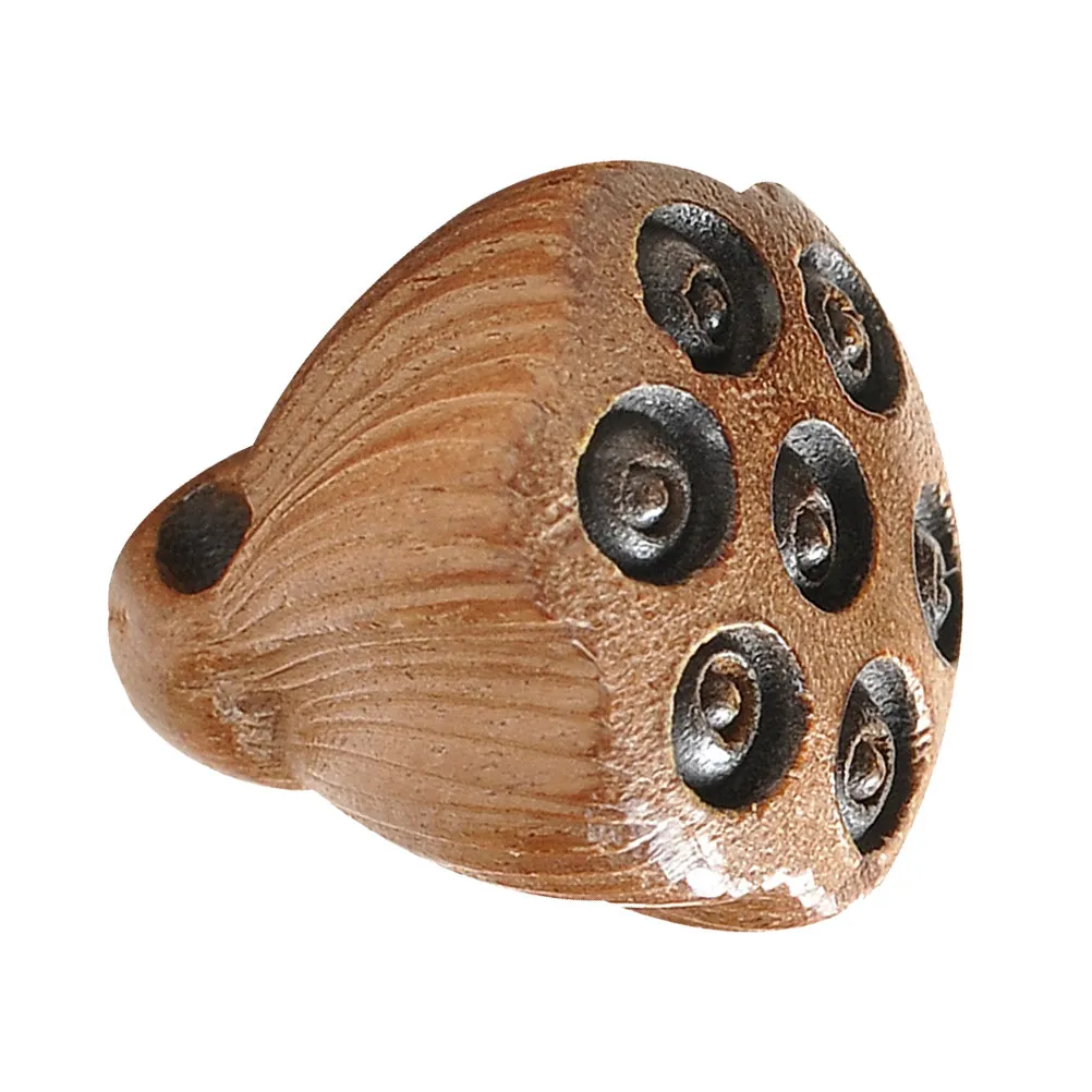 10 szt. Zawieszka w kształcie korzenia lotosu, drewniana, do samodzielnego tworzenia biżuterii, ozdoba do zawieszenia na torbie, klucze, kolczyki.