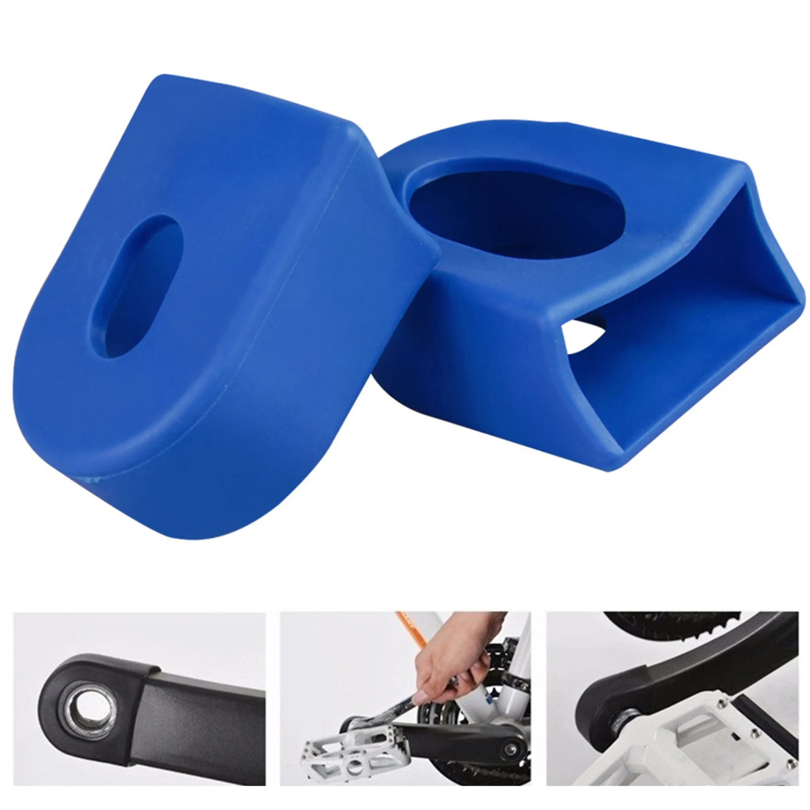 Bicycle Crank Guards Protective Covers Road And Fixed Gear Bikes Black Blue Green Red Thickness 15mm High Quality