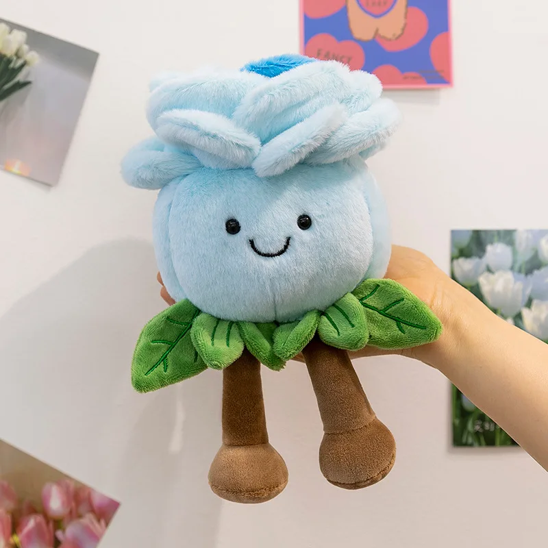 Kawaii Scented Roses Plush Dolls Soft Stuffed Toys Home Table Docoration Christmas Birthday Christmas Gifts For Kids