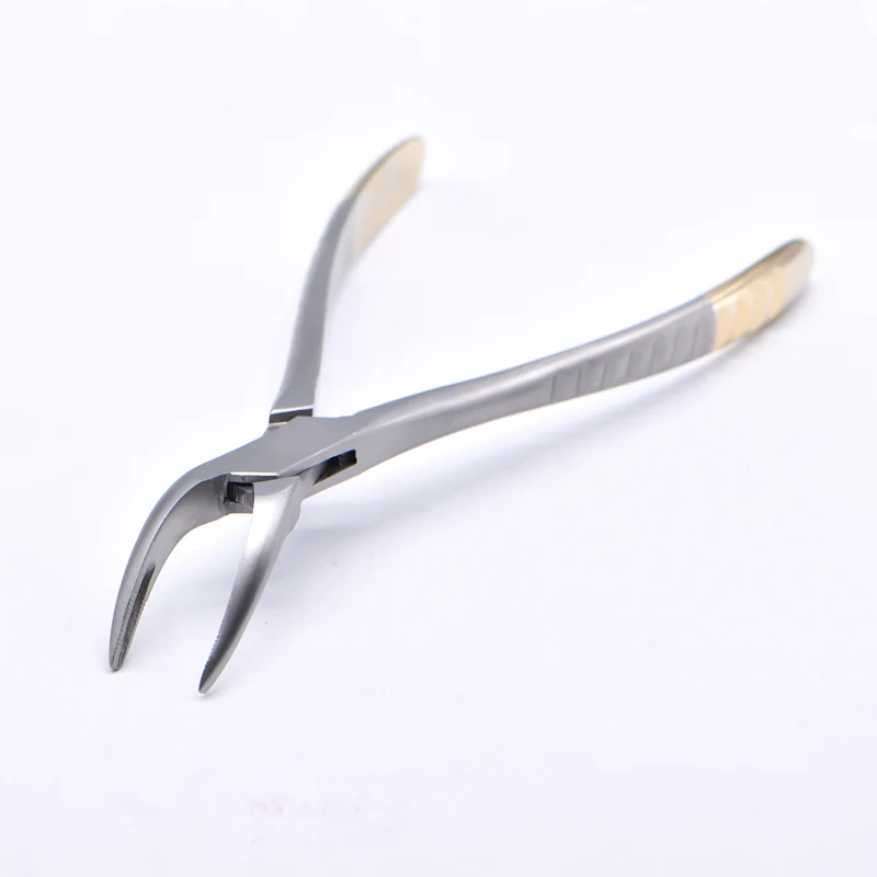 Dental Residual Root Tweezers Tooth Extraction Forceps Curved Maxillary Mandibular Teeth Universal Pliers Dentist Tools 1pc