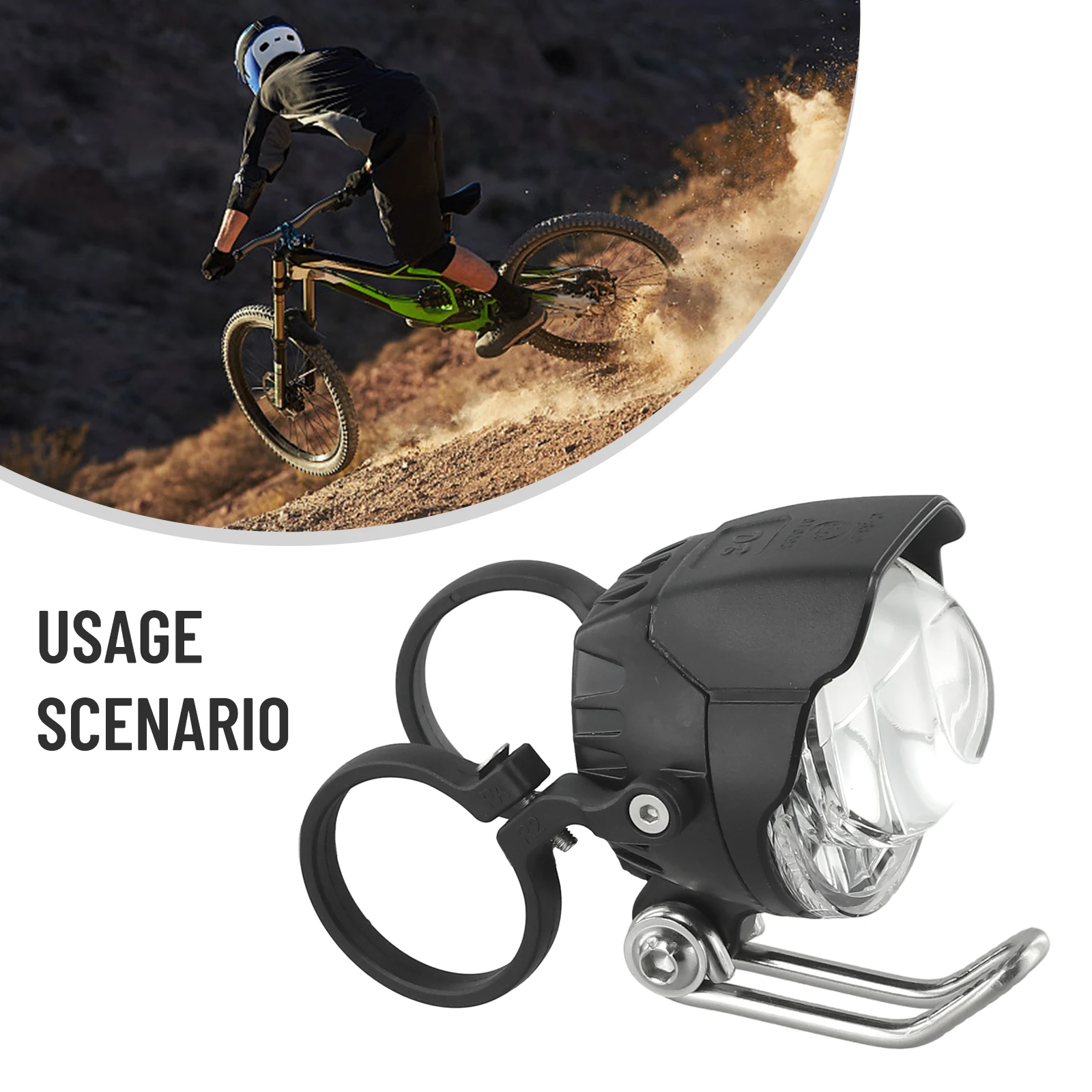 

Совершенно новый практичный высококачественный налобный фонарь со светодиодной подсветкой для автомобильной вилки, передний фонарь для электронного велосипеда с кронштейном, аксессуар