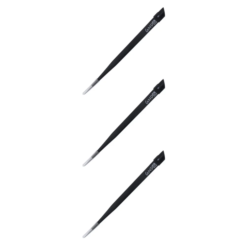 

Nail Art Stainless Steel Pipe Clip Drill Straight Tweezers Jewels Crystals Picker