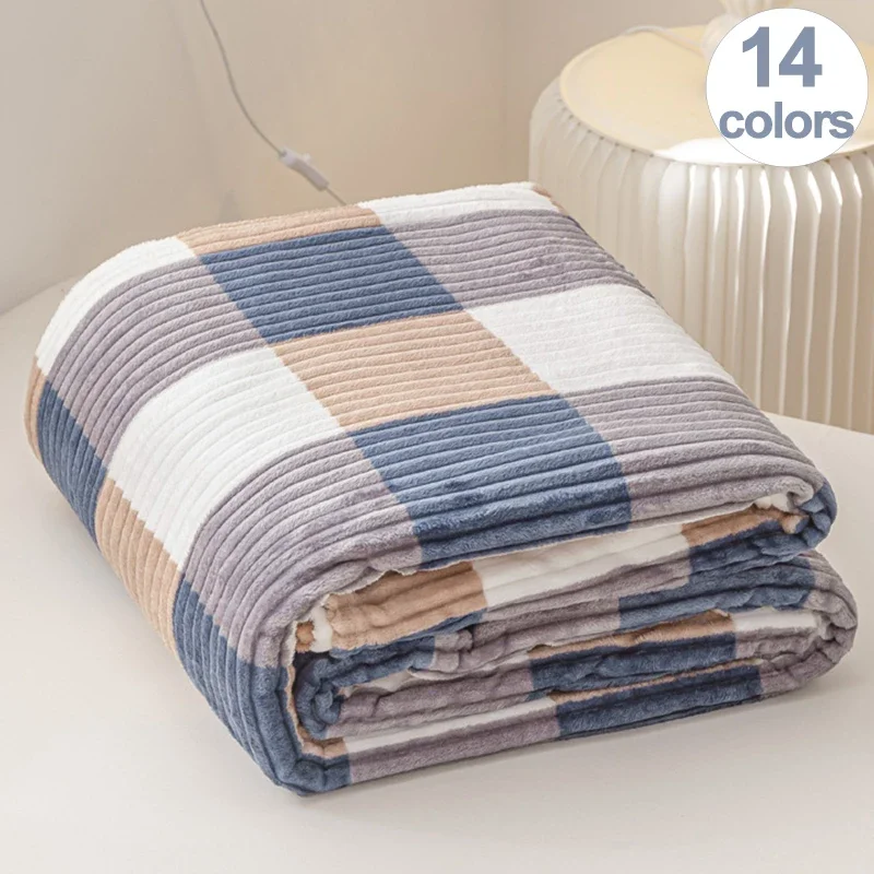 بطانية رمي مطبوعة مخططة ، فلانيل قطيفة ، ناعمة ، مريحة ، وساحرة ، ارفع وقت نضبك بلمعة فنية #1