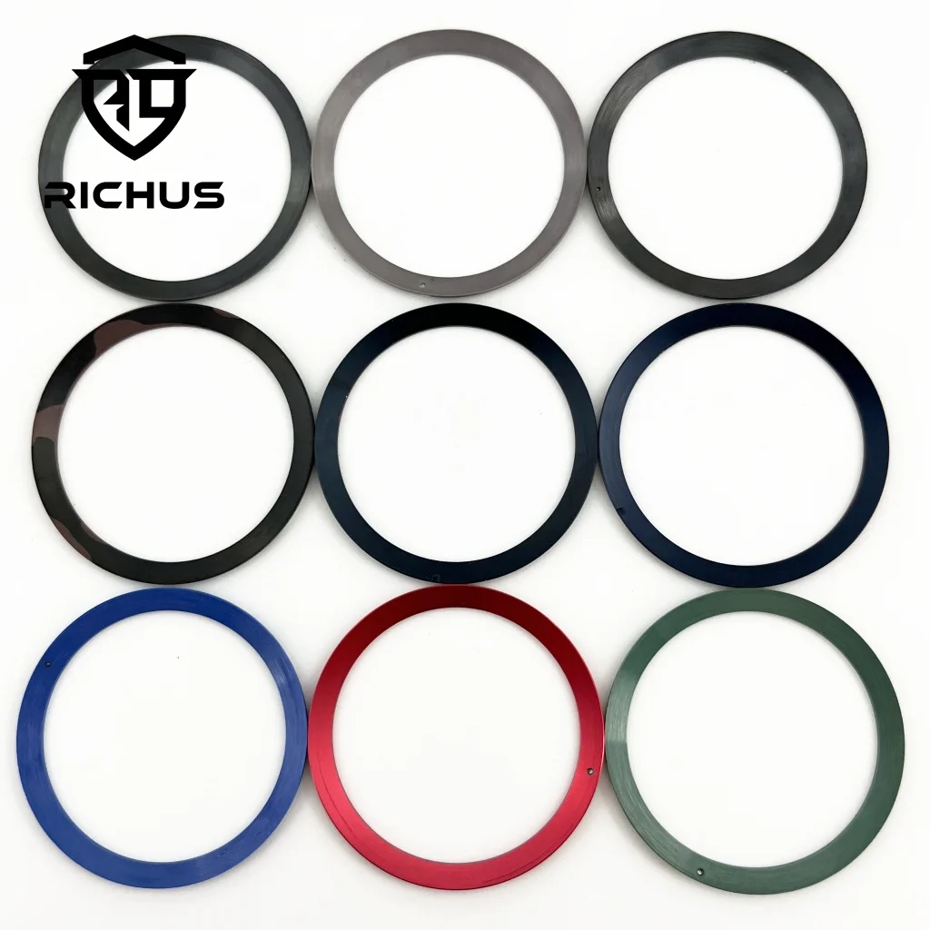 RICHUS 37.2mm*32.3mm High Quality Watch Bezel Insert Fit 39mm Wacth Case Watches Accessories Parts