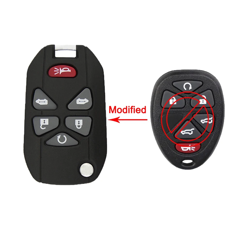 YIQIXIN Modified Folding Remote Car Key Shell For Buick G-C For Chevrolet Voor Cadillac Pontiac Saturs Key Case 5/6 Buttons