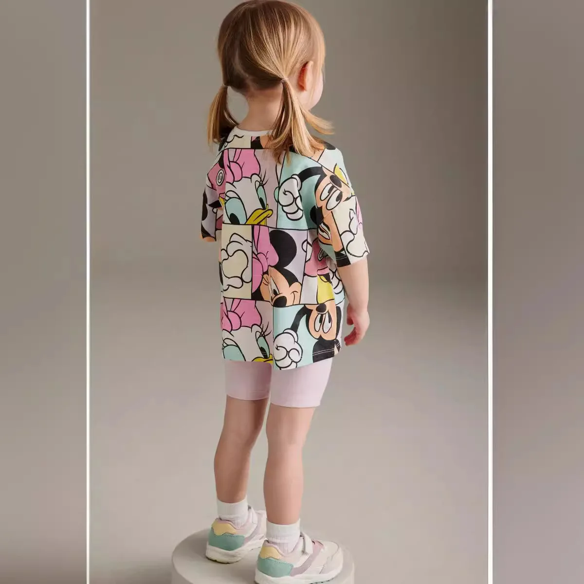 Summer Girls Outfit Clothes Sets cartoon printing Top + Shorts 2pcs Children Clothing for 2-7year girls clothes set