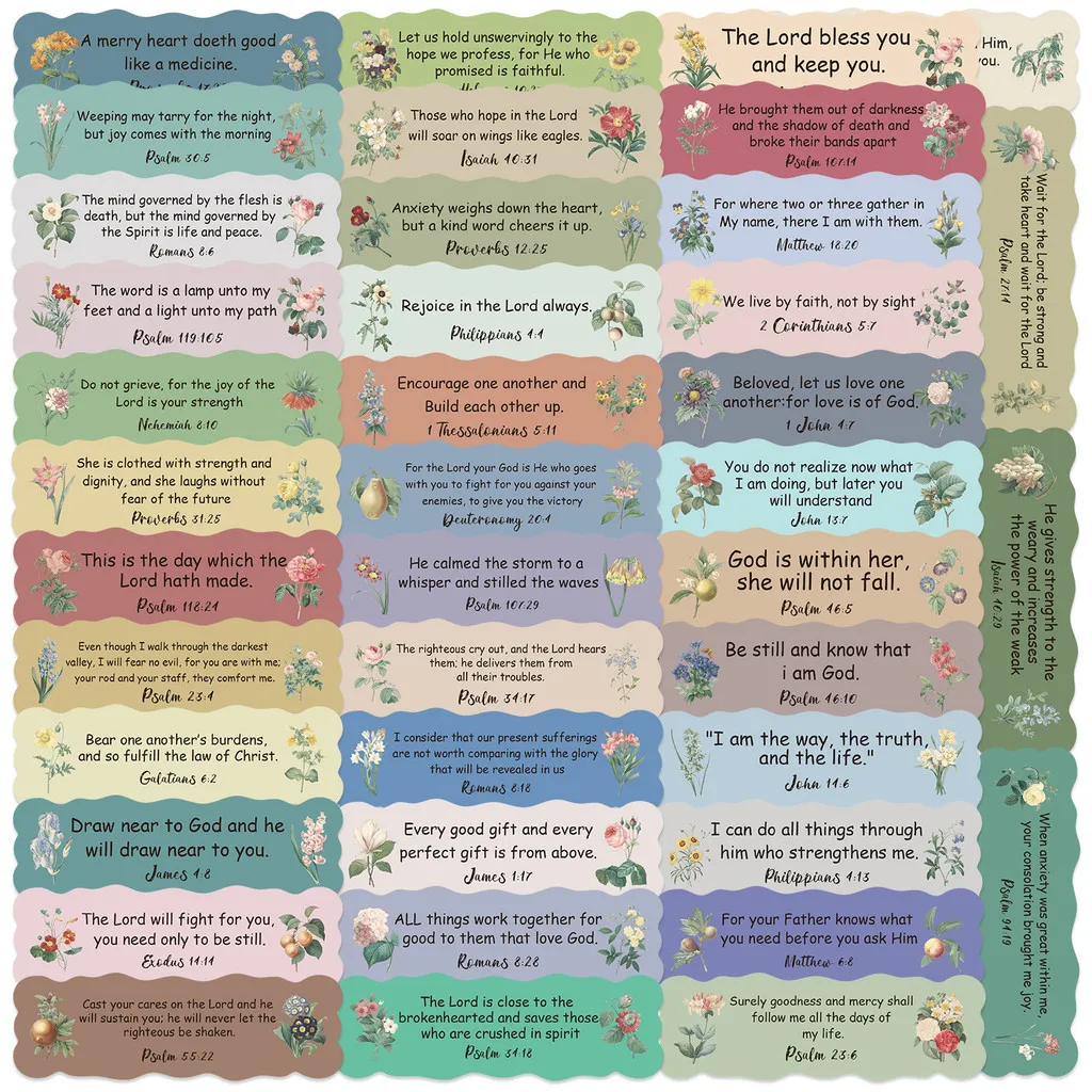 50 Stück Bibelvers-Graffiti-Aufklebernotizen – wasserfeste DIY-Dekoration für Gitarren, Notizbücher und GepäckaufnahmenYourLife Store