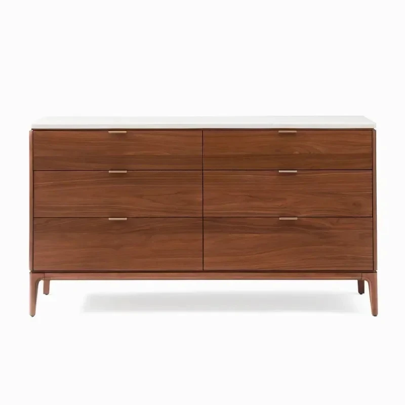 

newLight luxury medieval solid wood chest, retro bedroom, living room locker, wall drawer cabinet storage