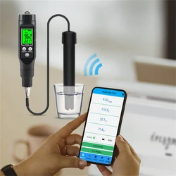 New BLE-9100 Smart Bluetooth Dissolved Oxygen Meter Backlight Aquaculture Do Analyzer Aquarium Tester For Fish Tank Brewing Wine