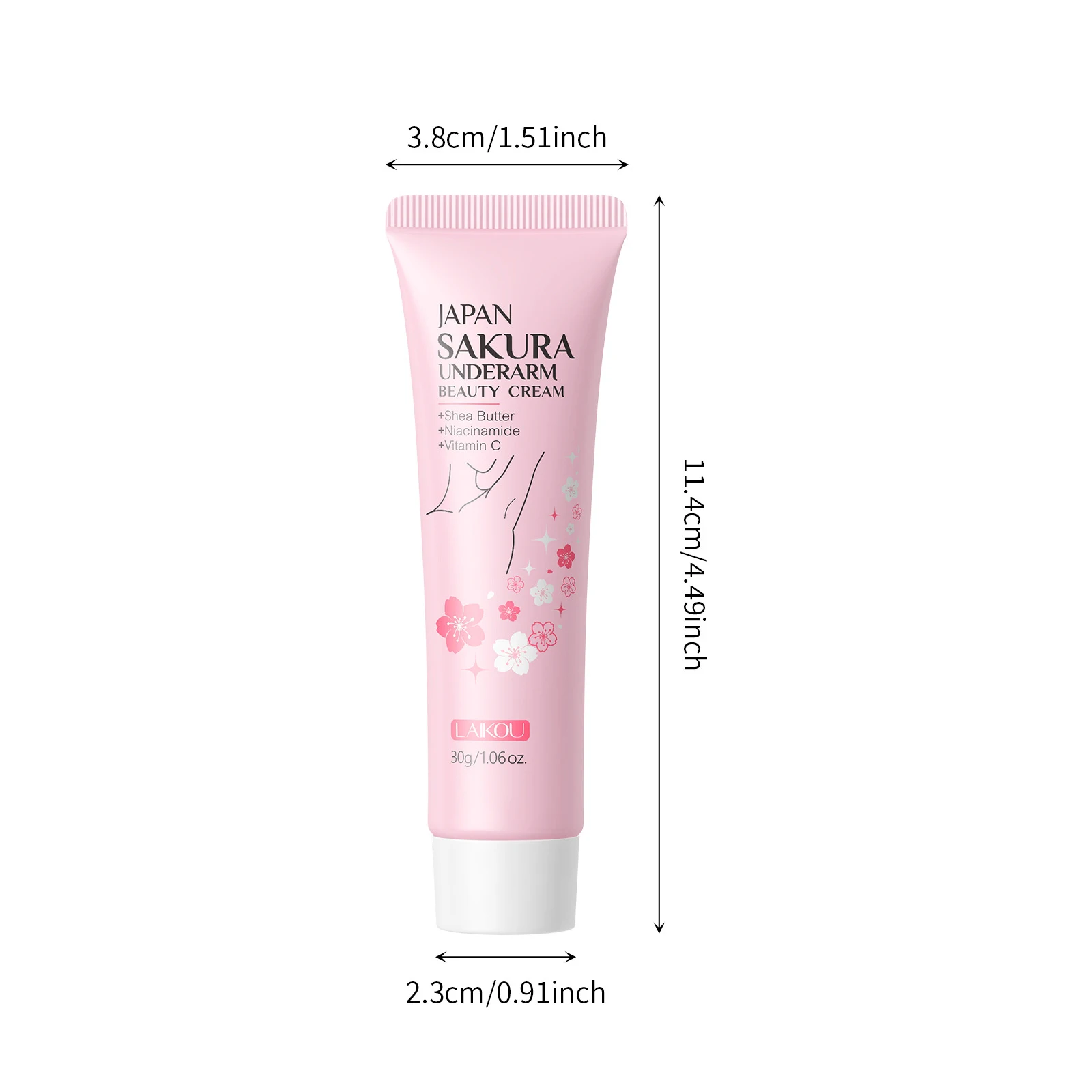Brightening Cream for Underarm Knees Elbows 30g Dark Spots Corrector Body Cream with Vitamin C Kojic Acid Arbutin for Even Skin