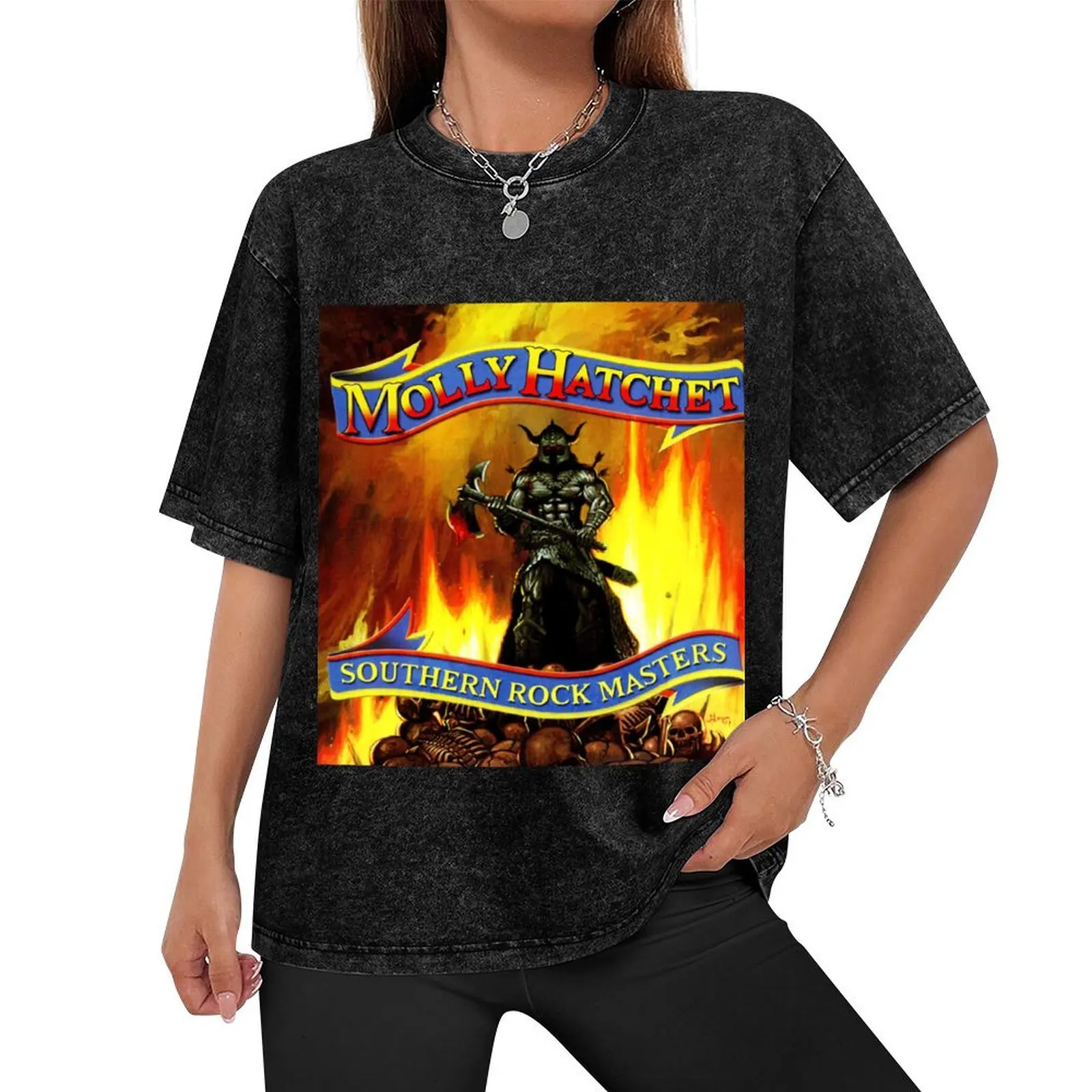 molly hatchet southern rock 2021 kakakatin T-Shirt Aesthetic clothing summer clothes plain black t shirts men