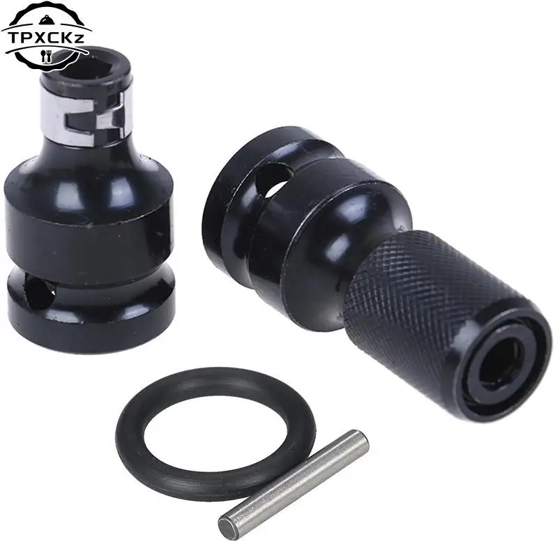 1Set Staal 1/2 "Vierkante Tot 1/4" Hex Ratel Dopsleutel Socket Adapter Spanner Set Drive Converter Impact tool Hot Koop