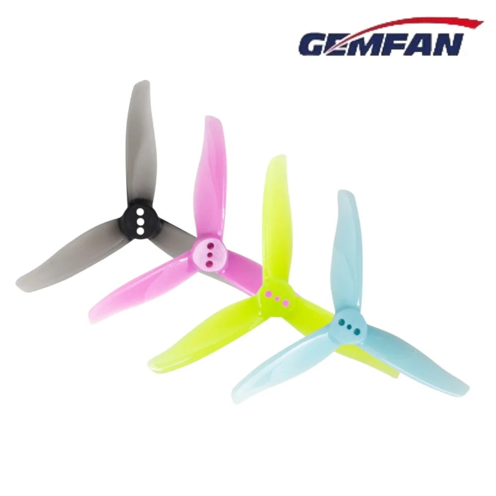 4Pcs Gemfan 3016 3-Inch 3-Blade PC Propeller CW/CCW 3 Hole 1.5mm/2mm Shaft for FPV Racing Drones High-Impact Mini Quad Props