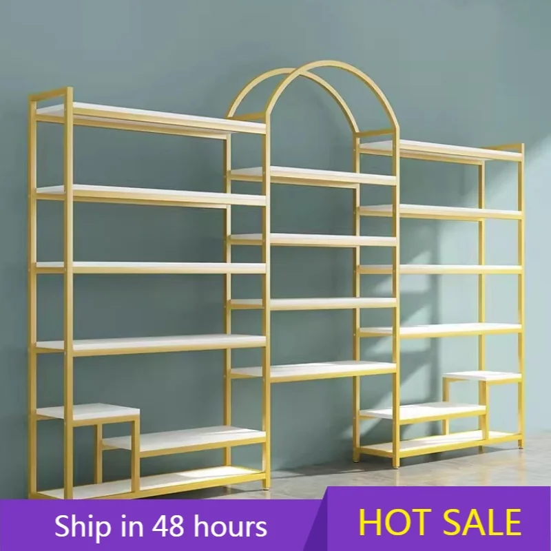 

YTYIN Commercial Furniture Metal Display Shelves Nail Polish Display Stand for Beauty Nail Salons