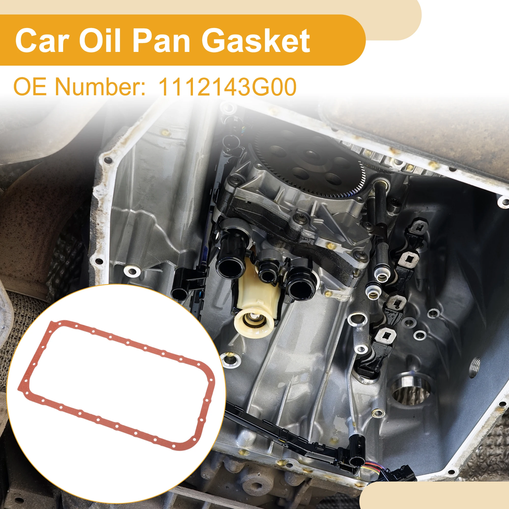 X Autohaux No.1112143G00 Automobiles Oil Pan Gasket for Nissan Pickup 1998-2005 1 Pc Car Accessories Auto Replacement Parts