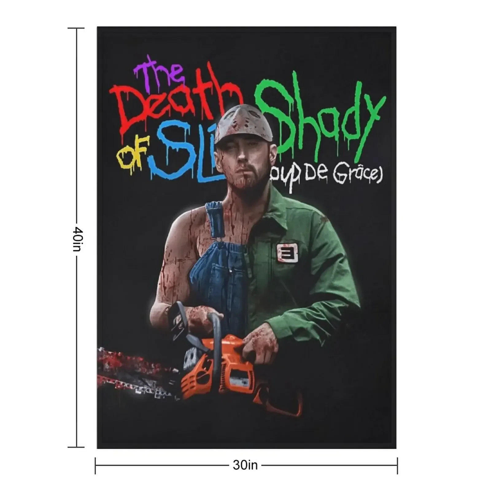 Death of Slim Shady Throw Blanket Cute Multi-Purpose blankets ands Loose Blankets