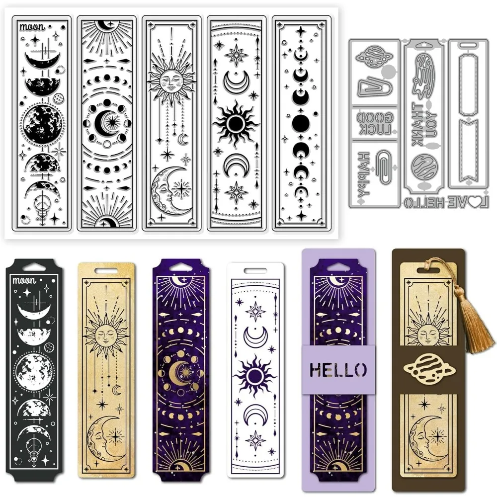 Celestial Bookmark Clear Magic Divination Frame Cutting Dies for Card Making Embossing Scrapbooking