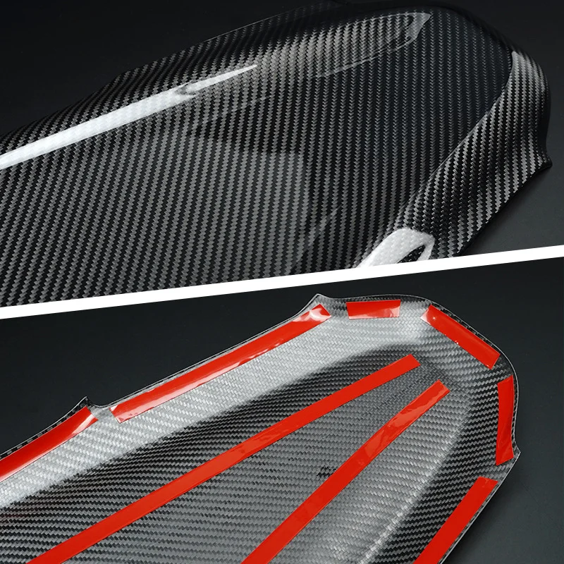 For Chevrolet Corvette C8 Real Dry Carbon Fiber Interior Instrument Panel Upper Cover Decoration Modification Accessories