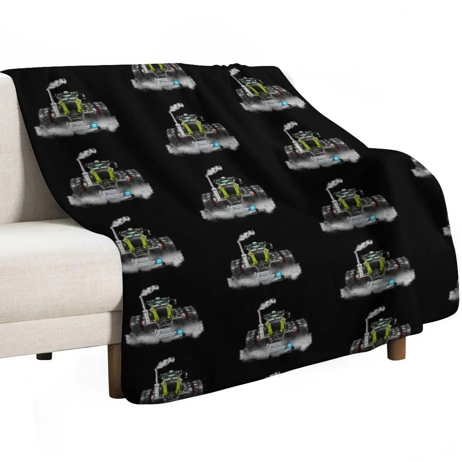 Farming Simulator 22 Class Xerion Throw Blanket Loose Picnic Decorative Sofa Large Camping Blankets