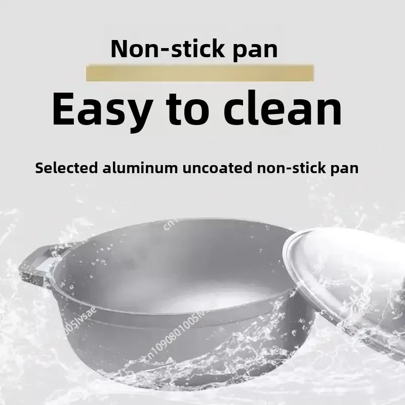 Small aluminum pot, aluminum alloy soup pot, small, thickened gas saucepan,  pilaf pot outdoor