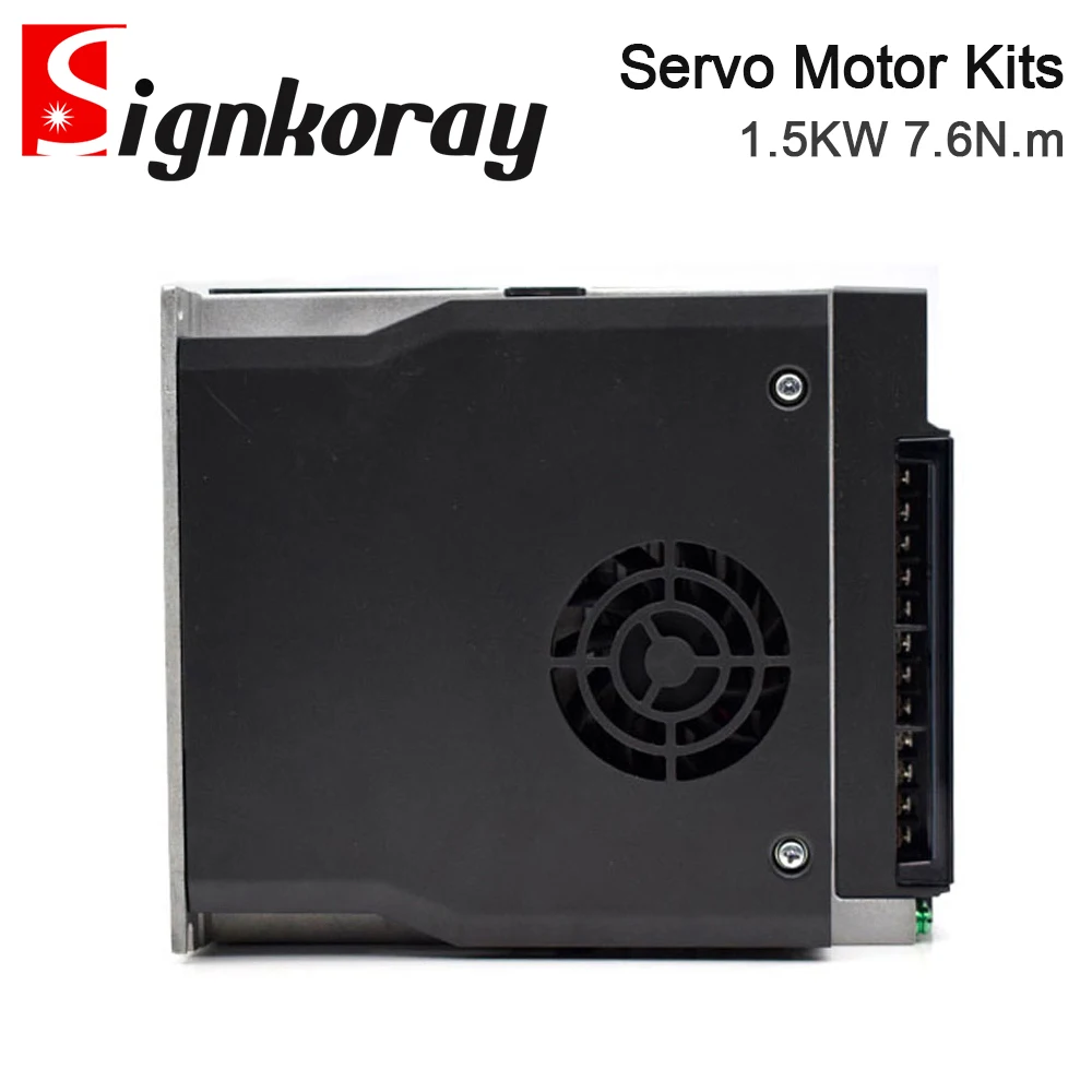 SignkoRay Servo Motor 1.5KW B2 Series ASD-B2-1521-B+ECMA-E21315RS 7.16N.m 8.3A with 3M Cable for Automated Industry