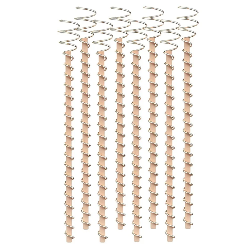 

ABRW-8-Pack Electroculture Copper Gardening Antenna - Pure Copper Wire, Copper Garden Stakes For Growing Plants (12 Inch) Durabl