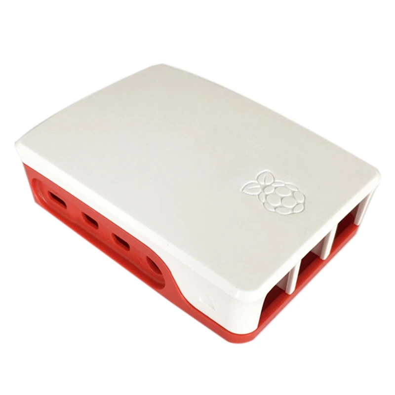 for Raspberry Pi 4 Model B ABS Case Plastic Box White+Red Shell Classic Design for Raspberry Pi 4