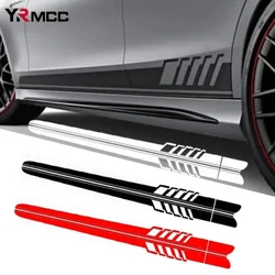 Car Side Stickers Racing Stripes Vehicle Universal Race Stripes Door Decals Skirt Vinyl Film Exterior Stickers for Accessories